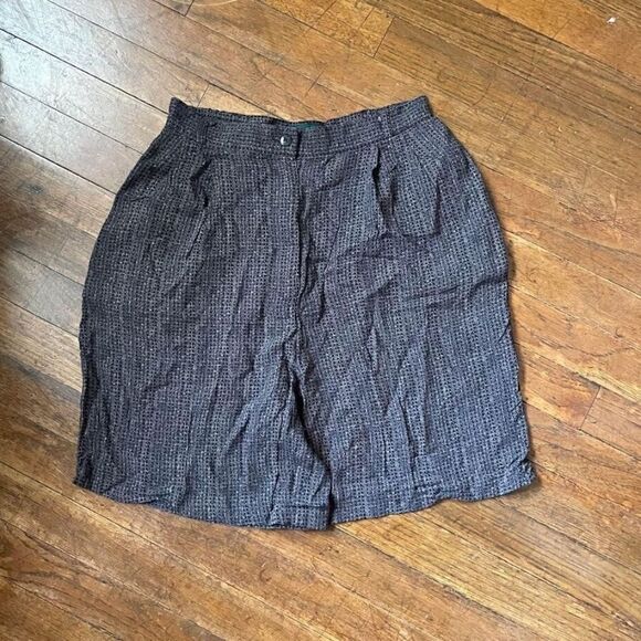 Vintage 90s Dark Academia Plaid Goth Shorts Size 26 - Picture 1 of 4